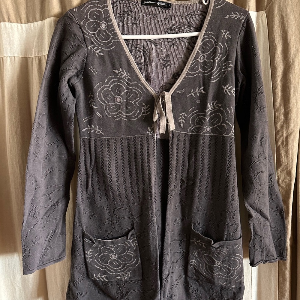 Gudrun Sjoden Taupe Textured Knit